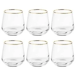 Verres TOUCH OF GOLD (lot De 6)