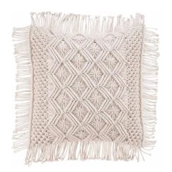 Coussin Macrame Zickzack