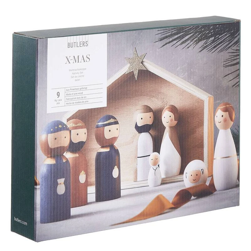 Crèche Avec Personnages X-MAS - 9 élém. – Image 8