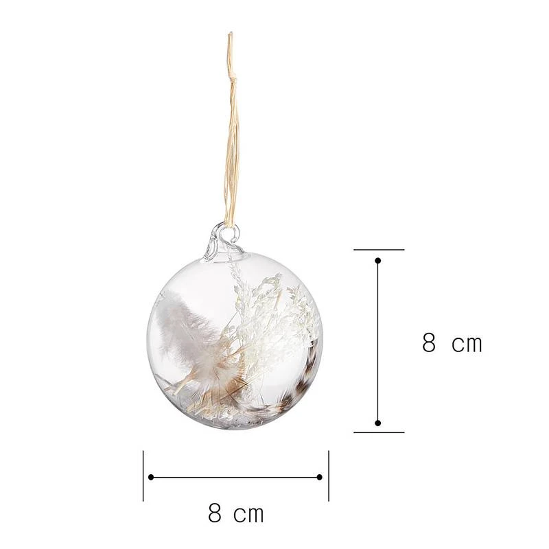 Boules De Noël HANG ON Fleurs - Lot De 4 – Image 5