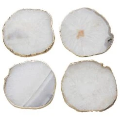 Sous-verres En Quartz CRYSTAL - 4 élém.